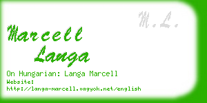 marcell langa business card